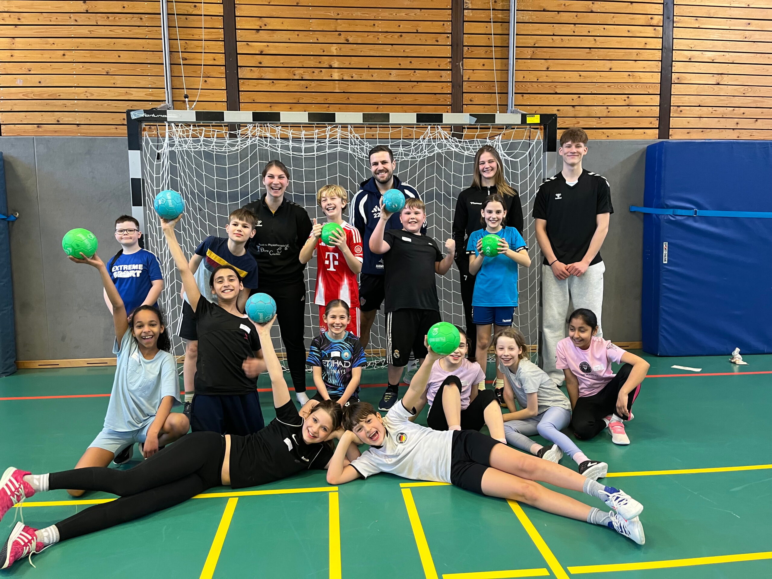 Handball mit den Großen
